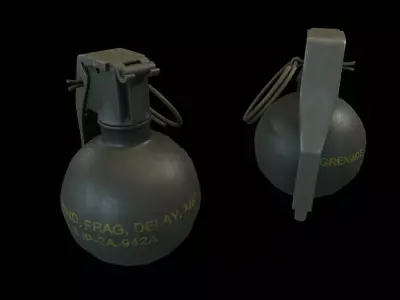 M67 Grenade Low-poly 3D model buy