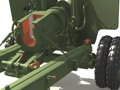 Bs3 antitank no map 3D model