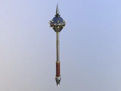 Mace GameReady LowPoly 3D model Low-poly 3D model