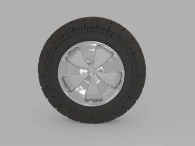 Tyre 3d Low-poly 3D model