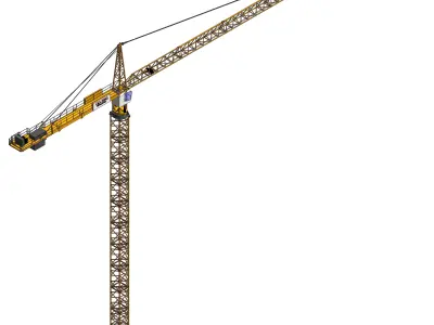 Construction Tower Crain -32 Low-poly 3D model