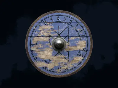 Viking Shield 6 - New and war-torn 3D Model Pack