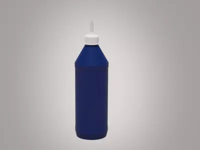 Glue Bottle Low-poly 3D model