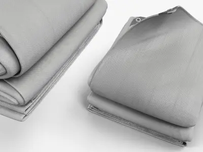  Water Resistant Tarpaulin Sheet Gray 