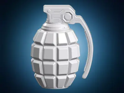 Sci-Fi Grenade 3D Print Model 3D print model