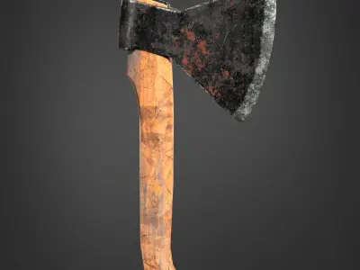 Axe Realistic Low-poly 3D model Low-poly 3D model