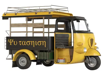 Motor rickshaw Tuk-Tuk 3D model