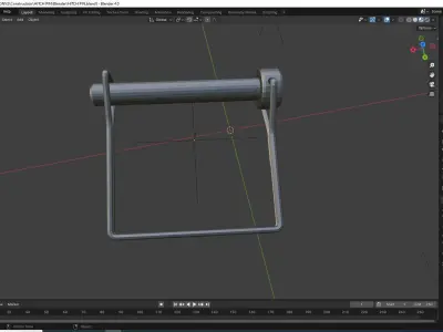 Hitch Pin Low-poly 3D model