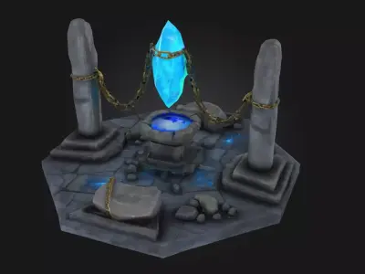 Mystic Crystal Nexus  Heart of Arcane Power 3D model