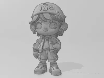 Trendy Street - style Boy 3D model