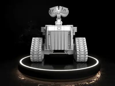 Wall E Robot  Low-poly 3D model
