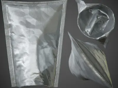Foil Package - PBR 3D model purchase