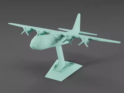C-130 Plane 3D print model