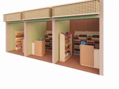 Booth Store 2 3D model