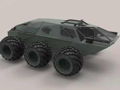 Concept military vehicle 3D model
