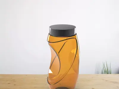 Bottle with Screw Cap 3D Model  3D model