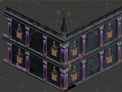 wall building 3D model