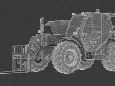 Manitou MT732 Telescopic Handler 3D model