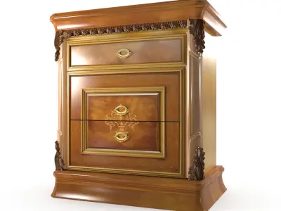 bedside table 3D model