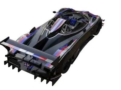 Pagani Zonda Revo Barchetta Low-poly 3D model