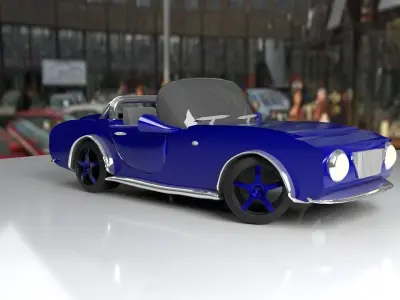 Simple City Car Free 3D model