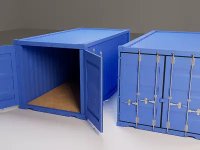 Container 3D model 2