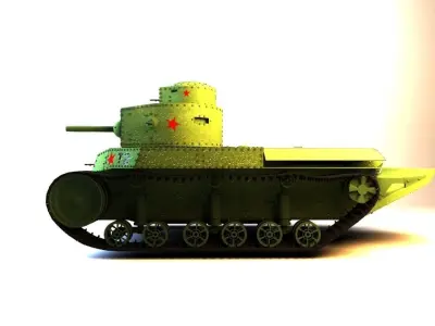PROTOTYPE MEDIUM TANK T-24 3D model