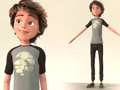 TOON BOY 2 - RIGGED 3D model