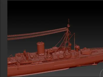 cruiser Low-poly 3D model