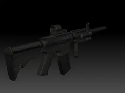 M4A1 Assault Gun 3D model