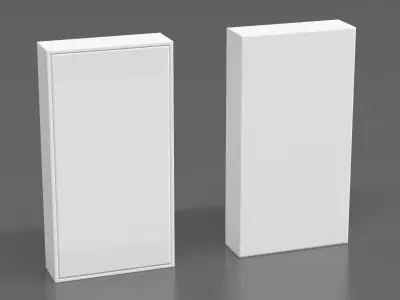 White Smartphone Packaginig Box 3D model