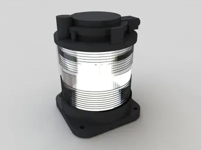 Single Masthead Light 3D model