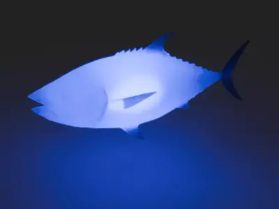 Indirect lighting for tuna 3D model