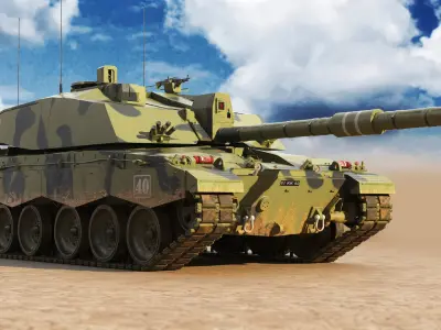 Challenger 2 United Kingdom Tank 3D model