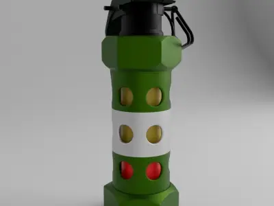 Flashbang grenade Stun grenade 3D model