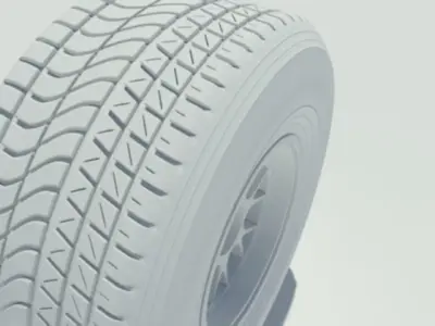 Pirelli tyre for wet weather conditions 3D model