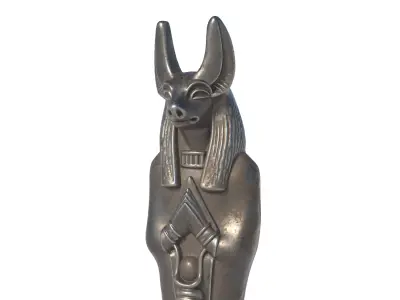 Anubis statue 2 Low-poly 3D model