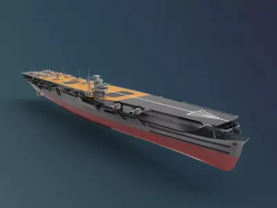 Soryu class Aircraft carrier 3D model