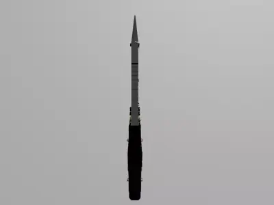 tactical knife 3d model 3D model