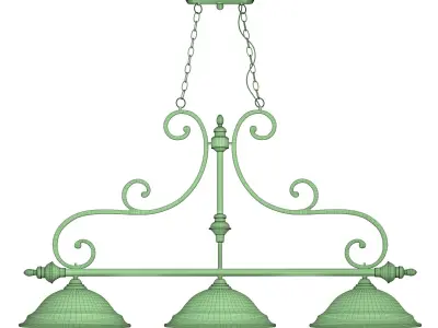 Chandler 3 Light Island Bronze 3D model
