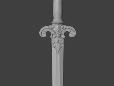 Jade Fantasy Dagger 3D model