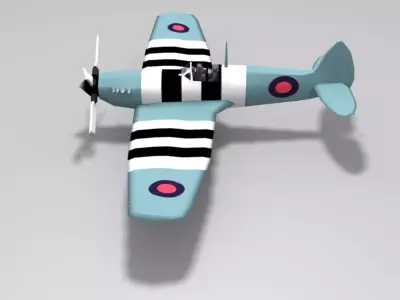 Supermarine Spitfire Low-poly 3D model buy