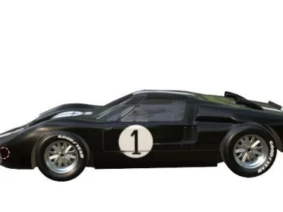 Ford GT40 Free low-poly 3D model