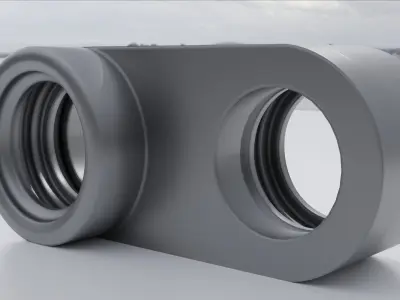 Hard Surface Industrial Machine Tool  Free low-poly 3D model