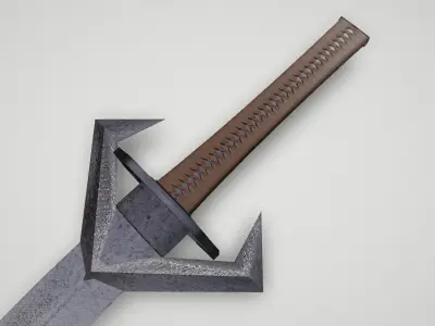 Game asset Unconventional Blade of Dual Origins 3D model