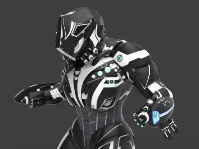 Mech Soldier 3D Printable 3D print model