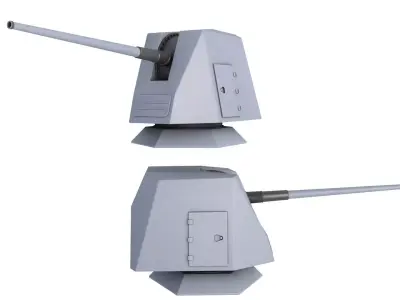 Mk 45 Naval Gun 3D model
