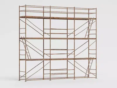 -Old Scaffolding V10- 3D model