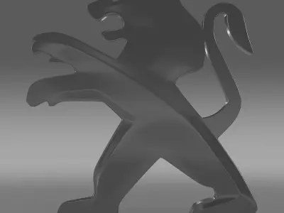 Peugeot Logo 3D model from CGTrader
