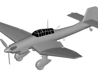 Junkers Ju 87 3D model buy